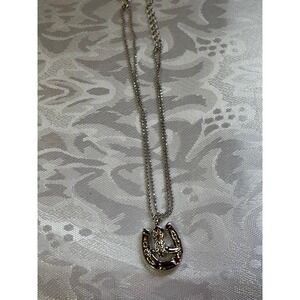 Silver-tone Double Anklet